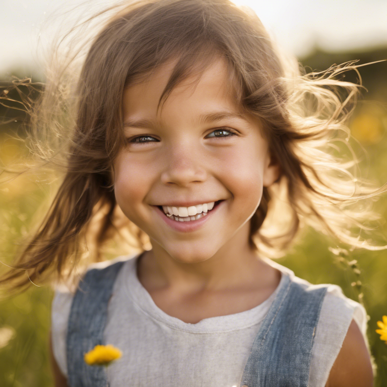 A curious child smiling (close-up), symbolising freedom through mindset coaching
